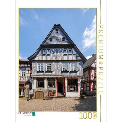 CALVENDO Puzzle Ältestes Haus von Idstein | 1000 Teile Lege-Größe 64x48cm Foto-Puzzle für glückliche Stunden