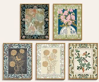 "Nature Nouveau Art - Print V, 31"" x 25"" - Ballard Designs"