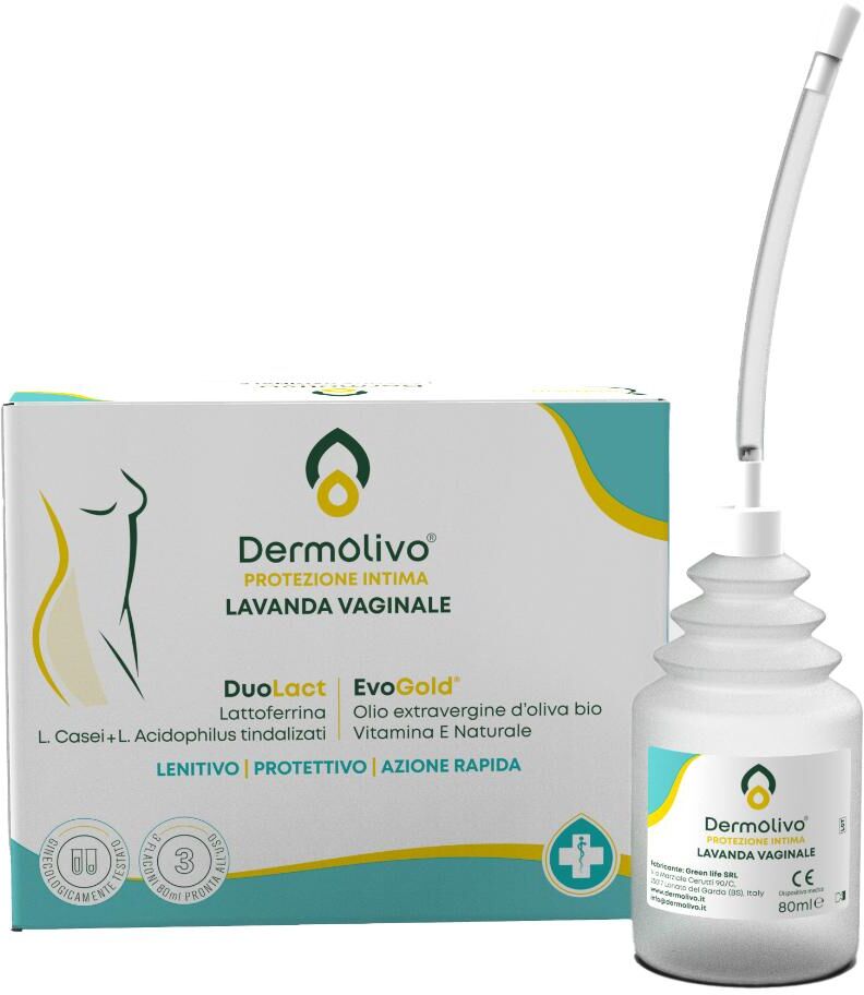 GREEN LIFE Srl DERMOLIVO Lavanda Vaginale, 3 Flaconi da 80 ml