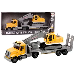 Lora Truck Crawler Excavator Lights Sounds Drive Gelb