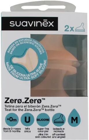 Suavinex Zerozero Colic Tetina Silicona M x2