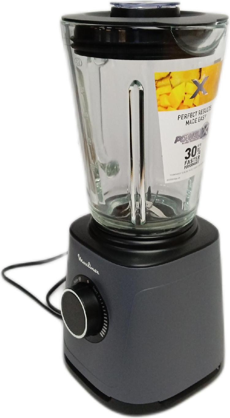 Moulinex PerfectMix Essential LM771BF0 staande blender, 1200 W, 2 liter, zwart, grijs, transparant