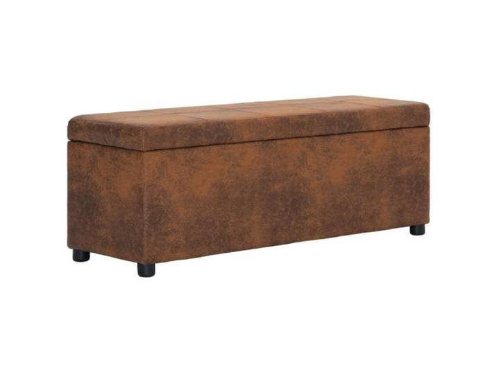 SALE 2025 Banc du couloir - Banc avec compartiment de rangement - 116 cm Marron Similicuir 10 85 Kg 8315