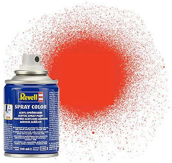 Aérosol Acrylique Spray Couleur Mat "Luminous Orange" 100ml - Revell