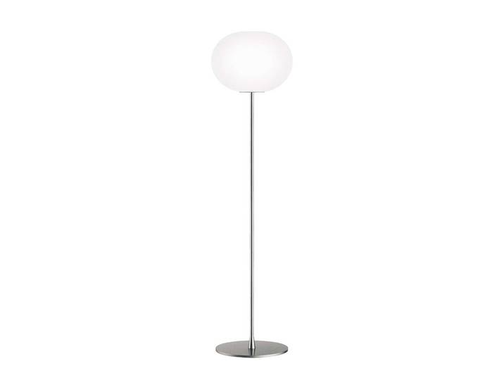 FLOS lampadaire GLO-BALL (H 185 cm, base argent - verre et métal)