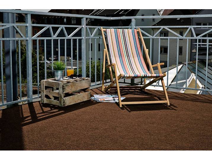 Kunstrasen Field Braun/Braun Polypropylen 133 x 500cm