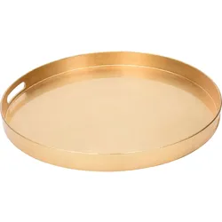 Glanzvolles Gold Servie- & Dekotablett - ideal für stilvolle Feste & Gastronomie - perfekt für das Servieren von Aperitifs und Snacks auf Partys