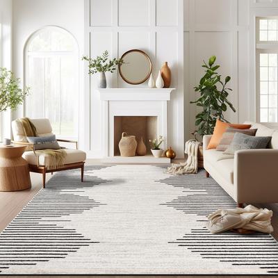 World Rug Gallery Bohemian Stripe Area Rug