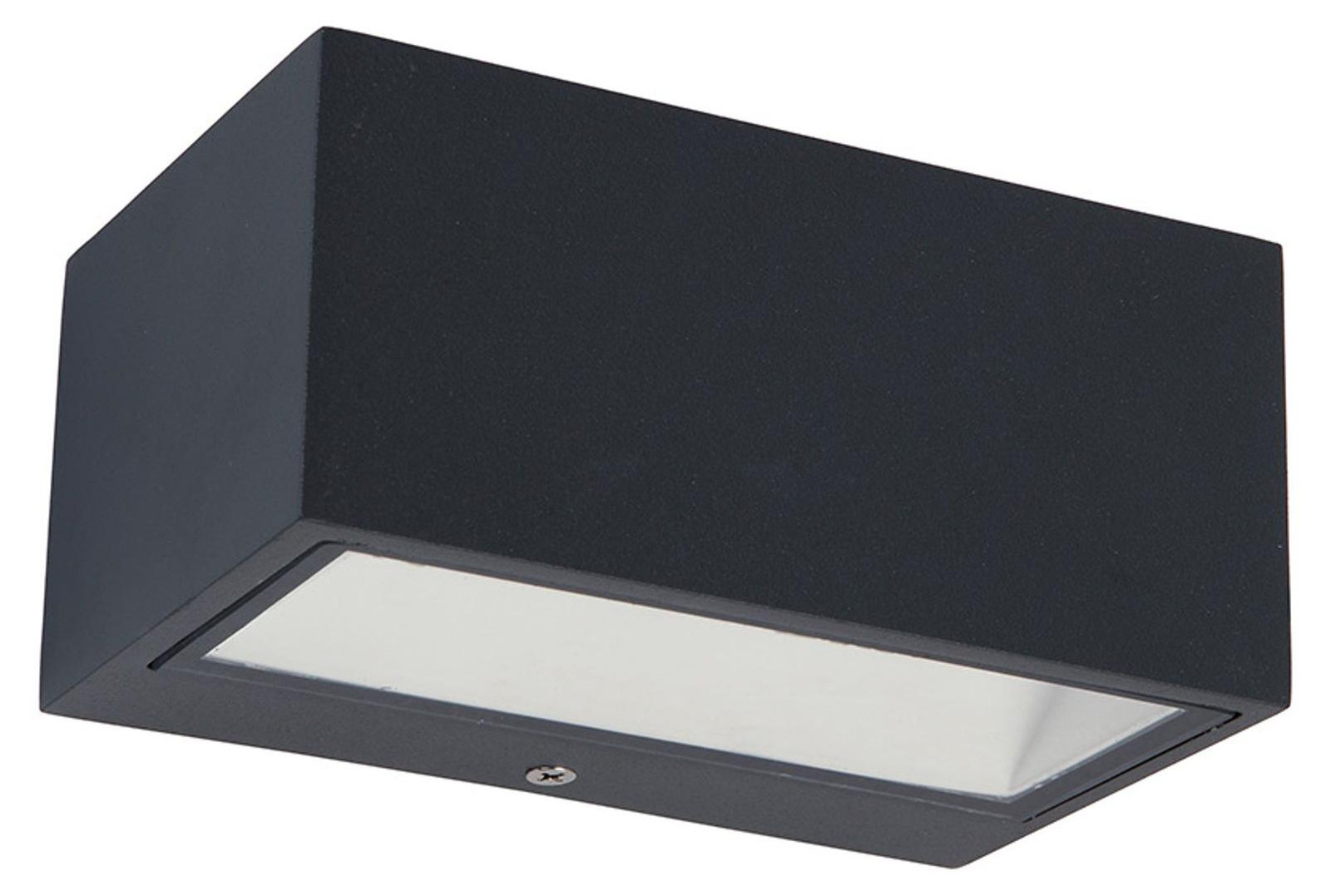 LUTEC GEMINI Wandlamp voor buiten, grijs aluminium, IP54, LED