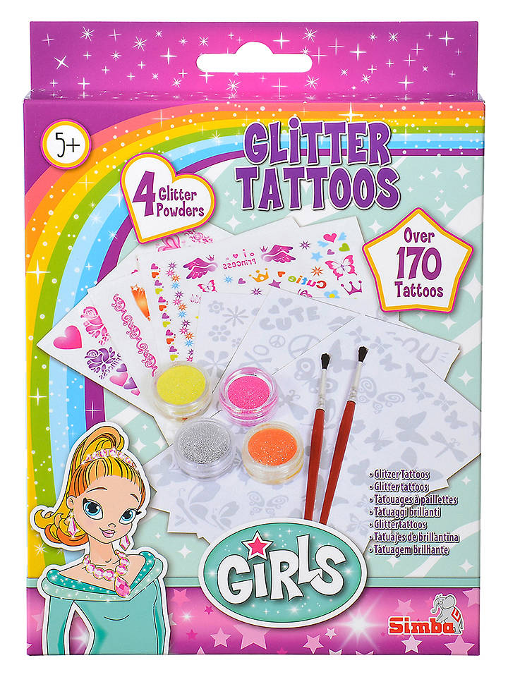 Simba Kreativset "Steffi Glitter Tattoos" - ab 5 Jahren - onesize