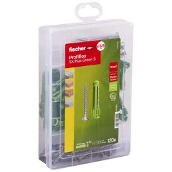 fischer ProfiBox - SX Plus S Dübel- und Schrauben-Sortiment 120 Stück