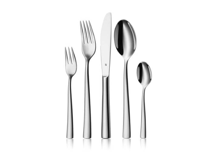 WMF Philadelphia Besteck Set 12 Personen, Besteck 60 teilig, Monobloc-Messer, Cromargan Edelstahl poliert, glänzend, spülmaschinengeeignet