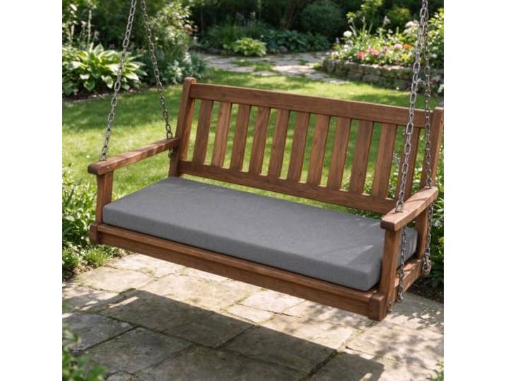 Bankkissen Sitzkissen Bank mit Abnehmbarem Bezug 110x170cm Dunkelgrau Sitzbank Eckbank Auflagen, Sitzpolster Bank 5 Cm Dick, Waschbar & Rutschfest, Weich Gepolstert, Für Haus Und Garten