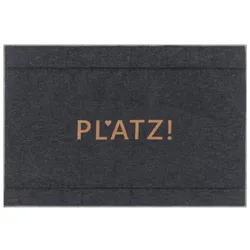 David Fussenegger Hundematte 'Platz!' 80 x 120 cm Anthrazit