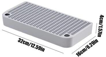 Uplift Picks Waterproof Cat Litter Ramp Step With Filter For Cleaner Floors And Easier Access light Gray