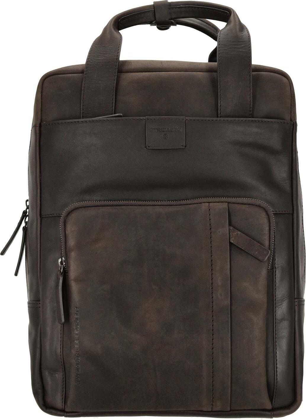 Strellson Leder Rucksack Brick Lane Josh darkbrown