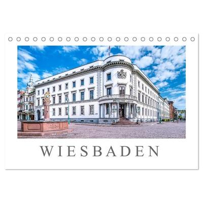 Wiesbaden Kurstadt mit Charme und Flair (Tischkalender 2026 DIN A5 quer), CALVENDO Monatskalender
