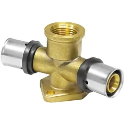 Pressfitting Wandwinkel Doppelt, 162° (Ausführung: 16 - 1/2''IG - 16 (VPE 20 Stk.))