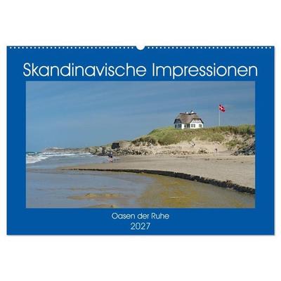 Skandinavische Impressionen - Oasen der Ruhe (Wandkalender 2027 DIN A2 quer), CALVENDO Monatskalender