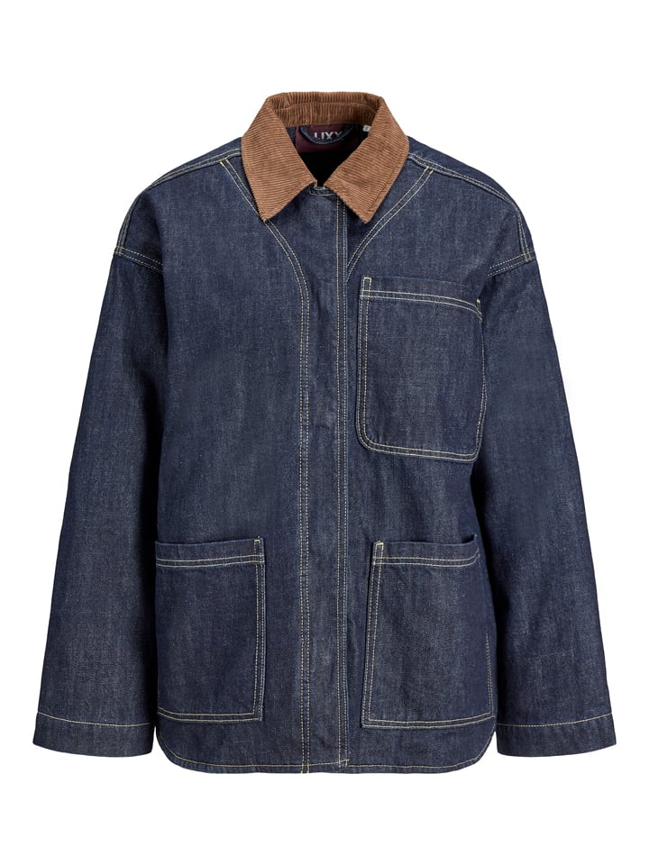 JJXX Jeansjacke "Flynn" in Blau/ Braun - S