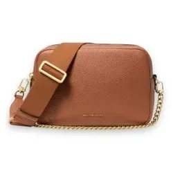 Michael Kors für Damen. 32S5GYTC5L Mittlere Umhängetasche Bryant aus braunem genarbtem Leder (OSFA), Lässig