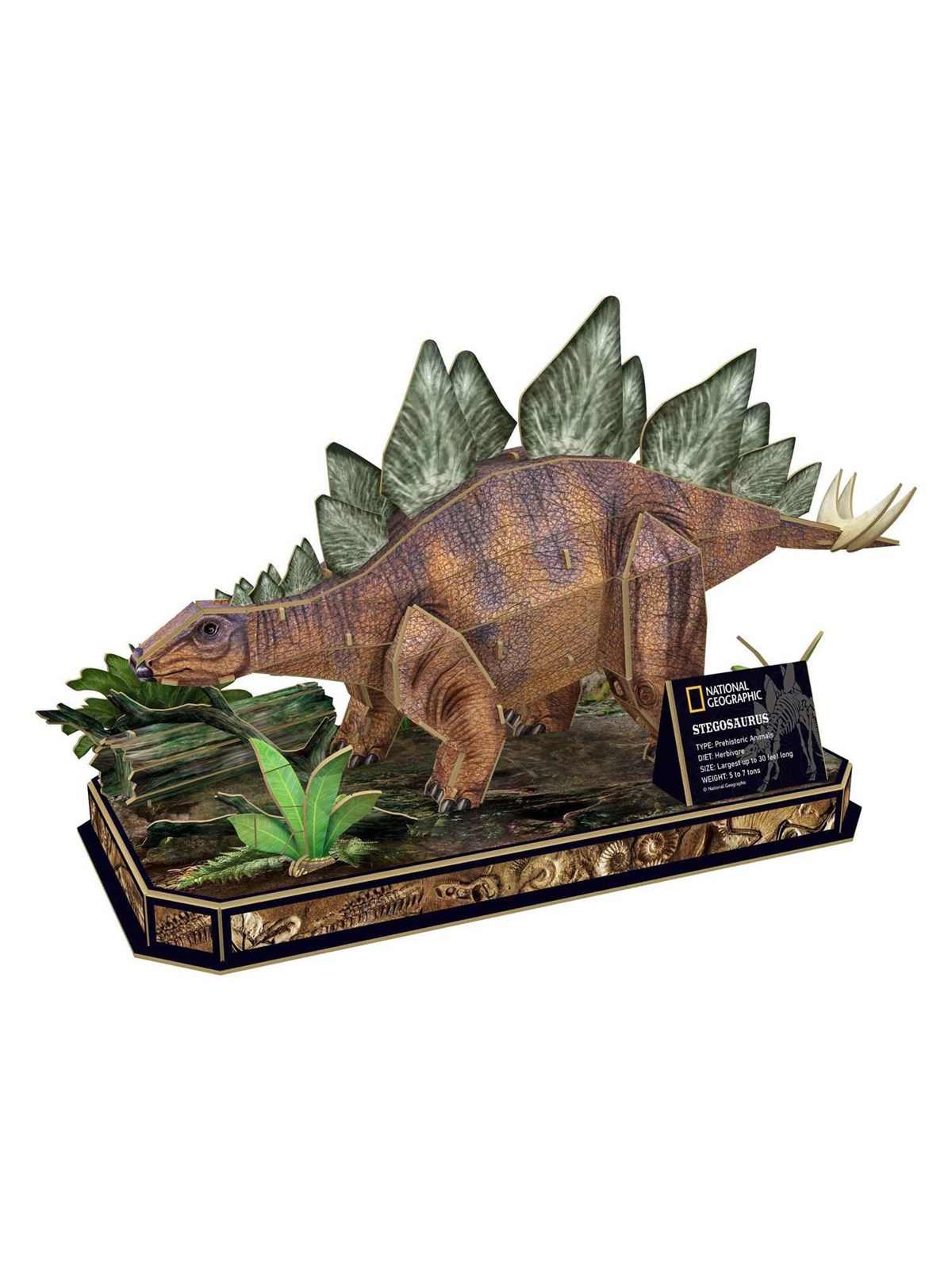 Cubic Fun 3D Puzzle National Geographic Stegosaurus 3D Puzzle