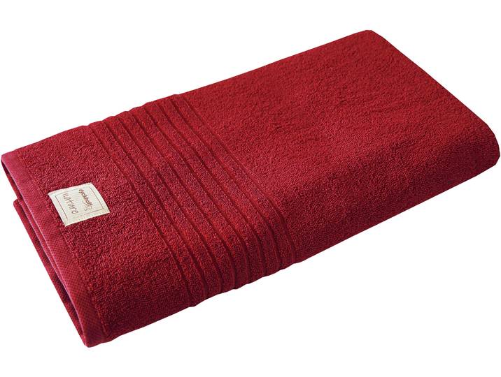 Badetuch DYCKHOFF Nature , lila (amarena), B:70cm L:200cm, Frottier, Obermaterial: 100% Baumwolle, Handtücher, Badetuch