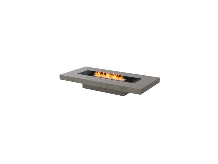 Bio-Ethanol Feuertisch „GIN 90 LOW“  Teak Natural EcoSmart Fire