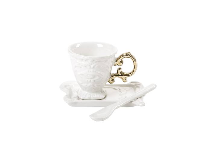 Seletti - Tasse à café I-Wares - Or - Porcelaine - Designer Selab