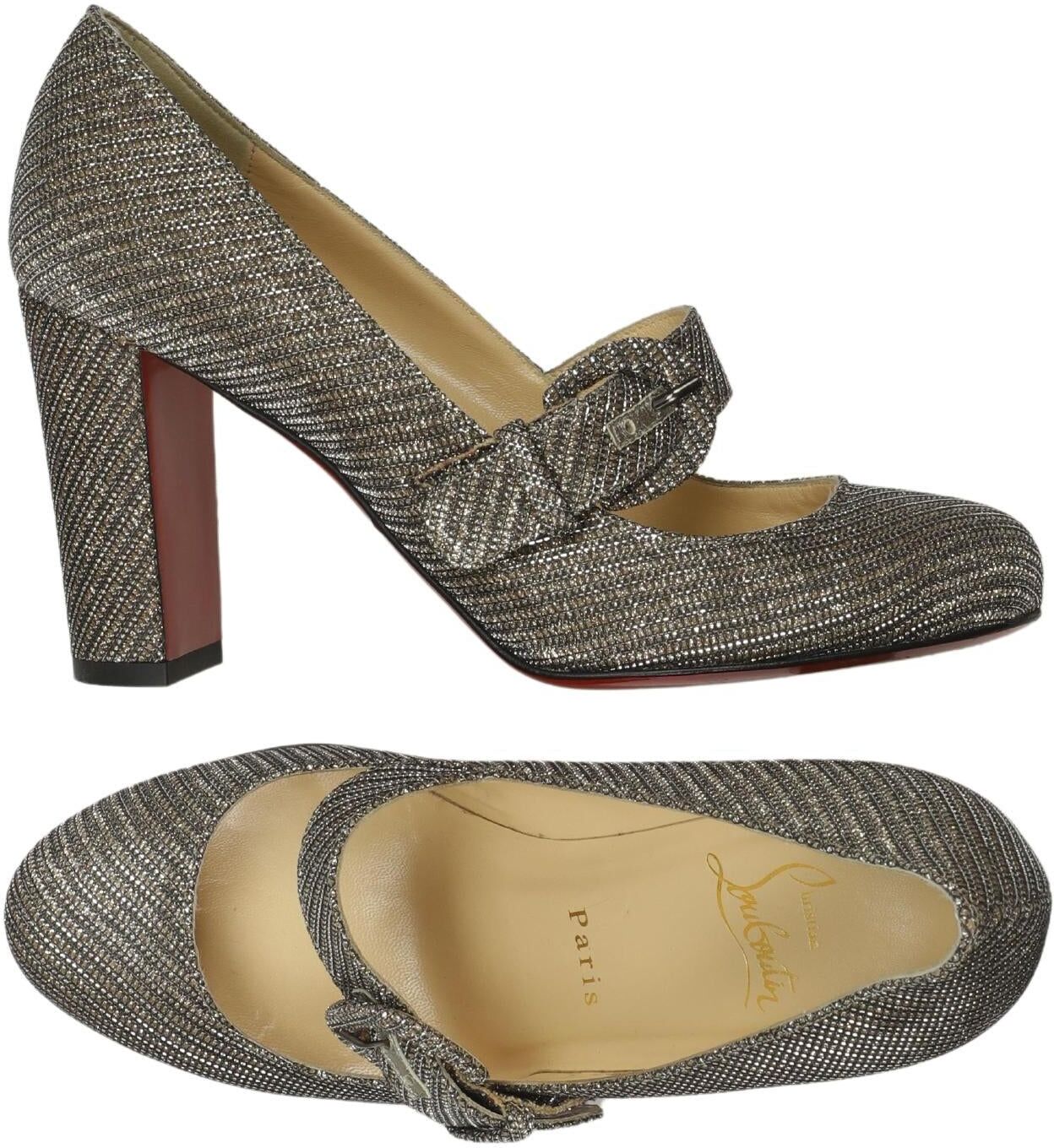 Christian Louboutin Damen Pumps, Silber, Gr. EU 36, kein / Etikett - Second Hand