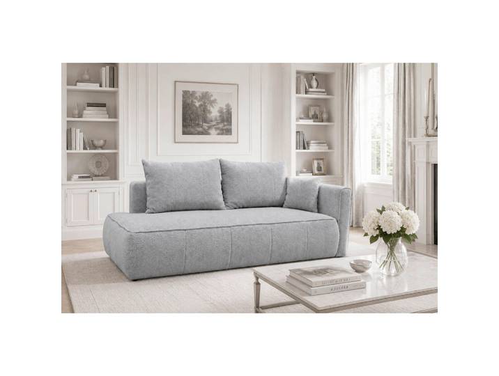 Mid.you Récamiere Hevia, Hellgrau, Kunststoff, Füllung: Schaumstoff, 235x97x98 cm, Wohnzimmer, Sofas & Couches, Sofas, Recamieren