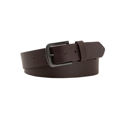 Ledergürtel LEVI'S "SEINE METAL GÜRTEL", Damen, Gr. 85, braun (dunkelbraun), Leder, unifarben, Gürtel Ledergürtel, SEINE METAL BELT