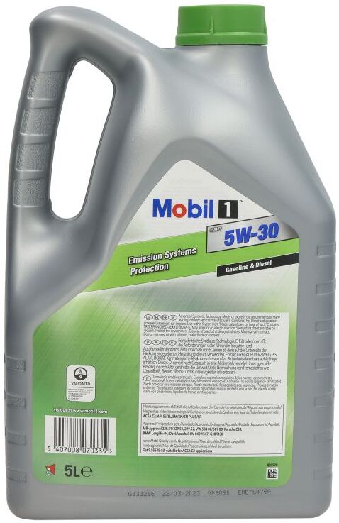 Motoröl MOBIL 157295 MOBIL 1 ESP 5W30 NEW 5L
