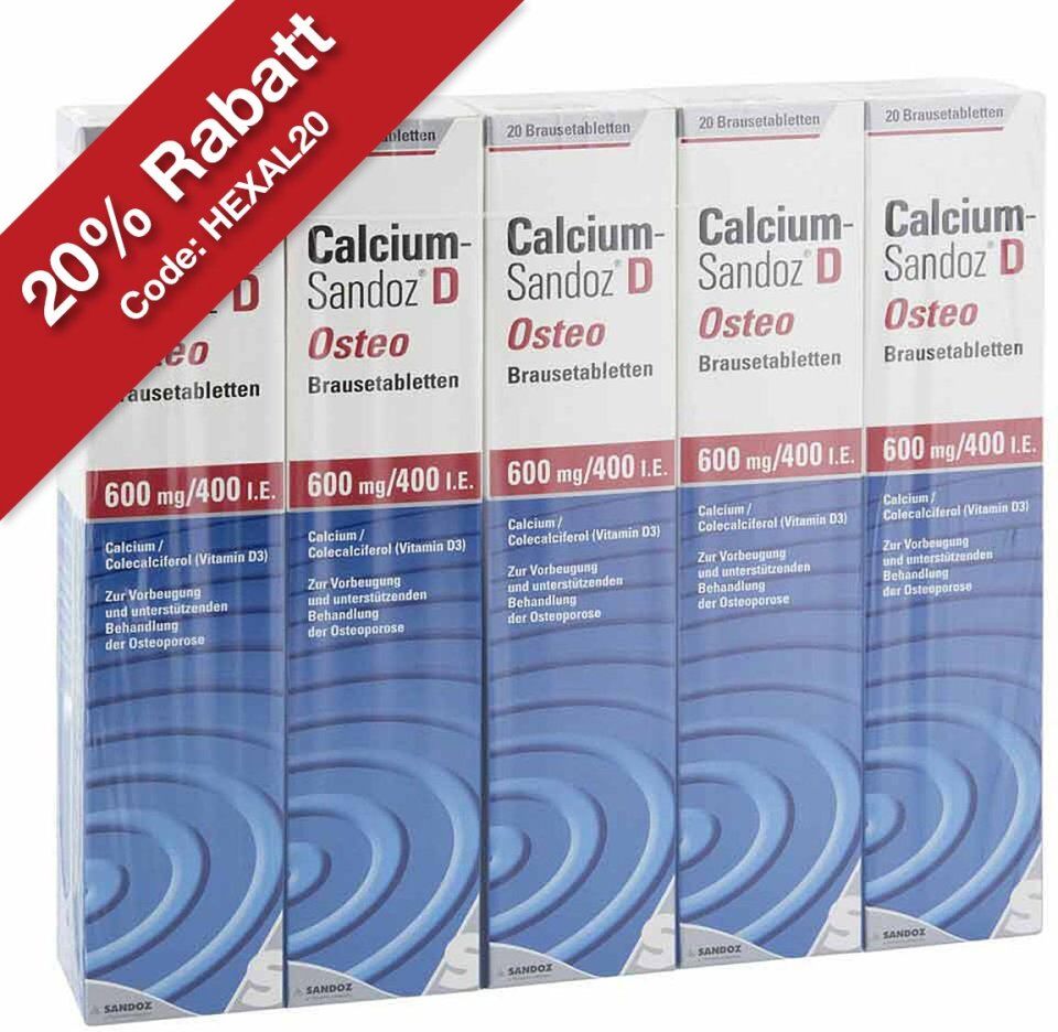 Calcium Sandoz Calcium-Sandoz® D Osteo Brausetabletten 100stk
