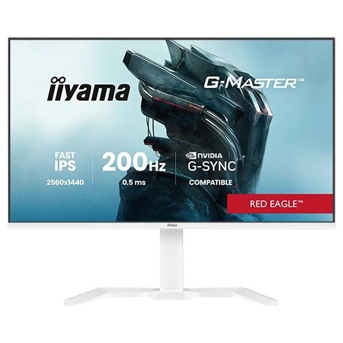 27" (68,58cm) iiyama G-MASTER GB2771QSU-W1 weiss 2560x1440 1xDisplayPort 1.4 / 2xHDMI 2.0