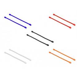 Delock 18972 Kabelbinder-Sortiment 250 mm 4 mm Schwarz, Blau, Orange, Rot, Weiß Wiederverwendbar, mit farblicher Kennzeichnung, flexibel 10 St.