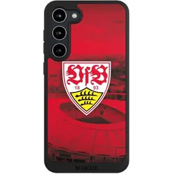 Nivocase Handyhülle für Samsung Galaxy S23+ Hülle NIVOpure Case Schwarz Offizielles Lizenzprodukt Stadion (Samsung Galaxy S23+), Smartphone Hülle, Schwarz