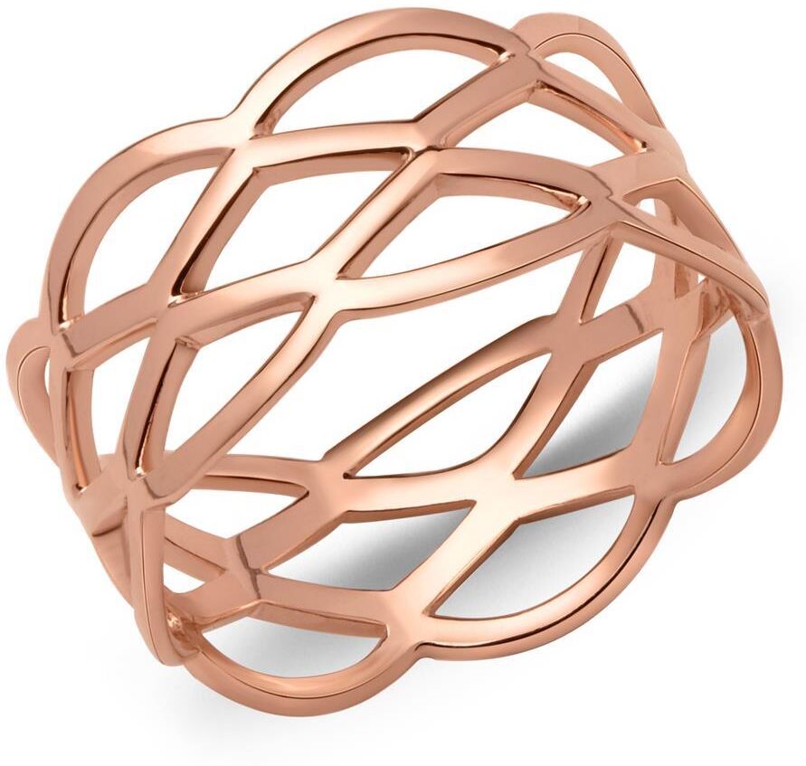 Unique Ladys Hipster Ring verflochten roségold