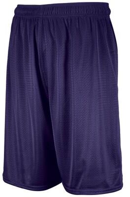 Russell Athletic RA659AFM Dri-Power Mesh Shorts in Purple size 4XL   Polyester 659AFM