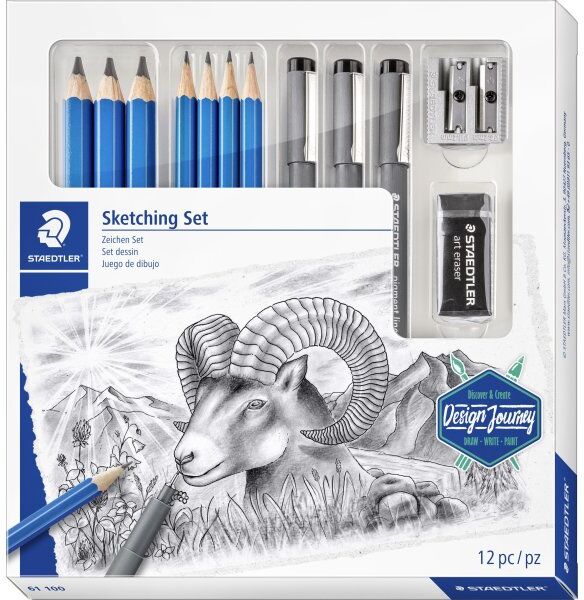 Staedtler Dj Sketching Sæt   12 Dele