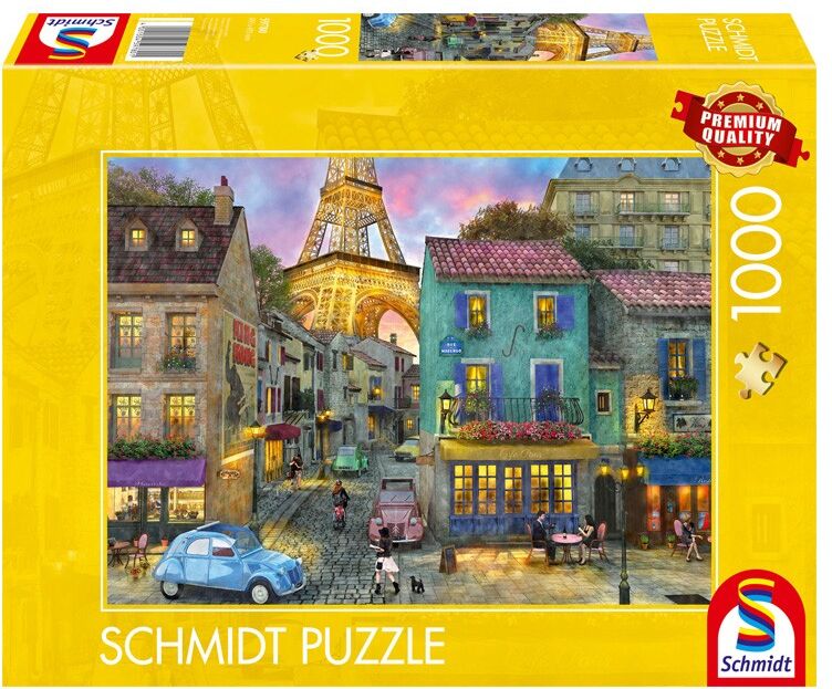 Puzzle 1000 pcs Dans les rues de Paris Schmidt