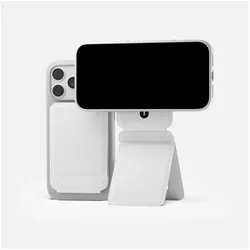 MOFT Snap Tripod Wallet MOVAS - MagSafe (Kunstleder), Stativ, Weiss, Grau