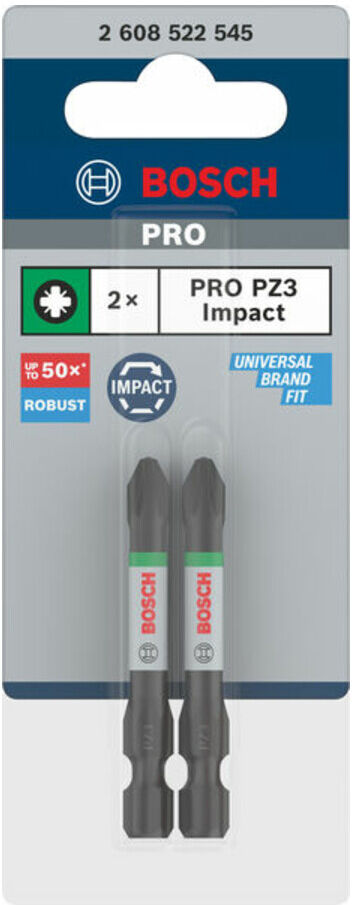 Bosch Pozidriv Impact Bit PZ3 55mm 2-tlg. (2608522545)