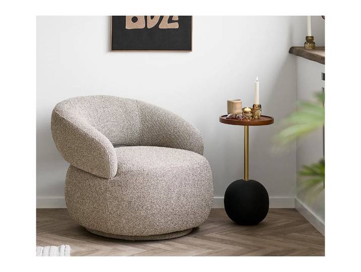 Lounge Sessel Skandorin - Sand - Sand - Luxusbetten24