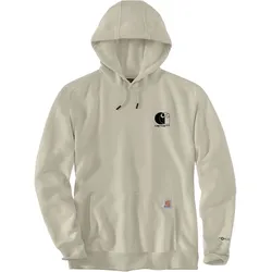 Carhartt Force Logo Graphic, Kapuzenpullover - Beige/Schwarz (Ec0) - S