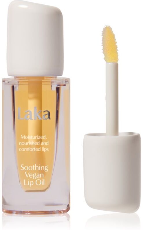 Laka Soothing Vegan Lip Oil lip oil with soothing effect shade Nourishing Yellow 4.5 ml