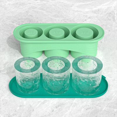 Uplift Treasures Cylinder Ice Cube Tray For Tumbler Cups green