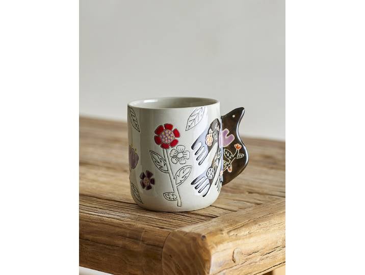 Mugs Vivielle Crème lot de 4 Ø 9cm Multicolore