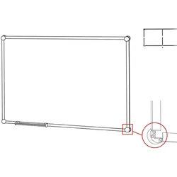 Eckelement zur Aufhängung von Boards 2000 MAULpro
