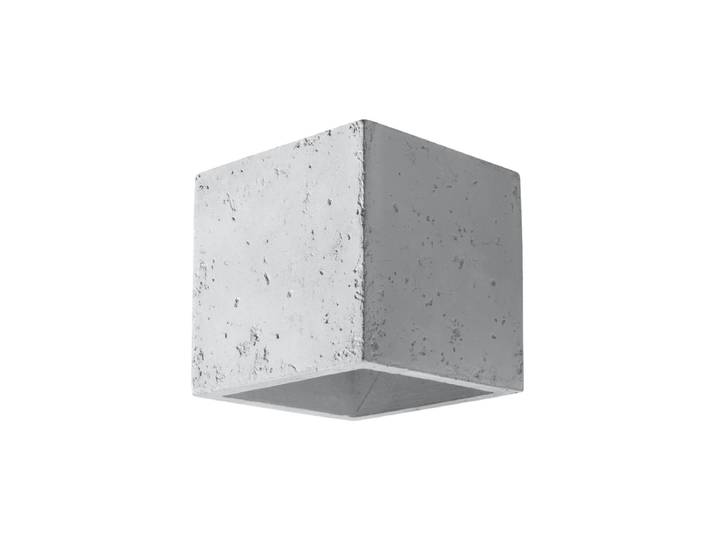 Design Wandlampe „Quad“ 1-flammig Zement Sollux Lighting